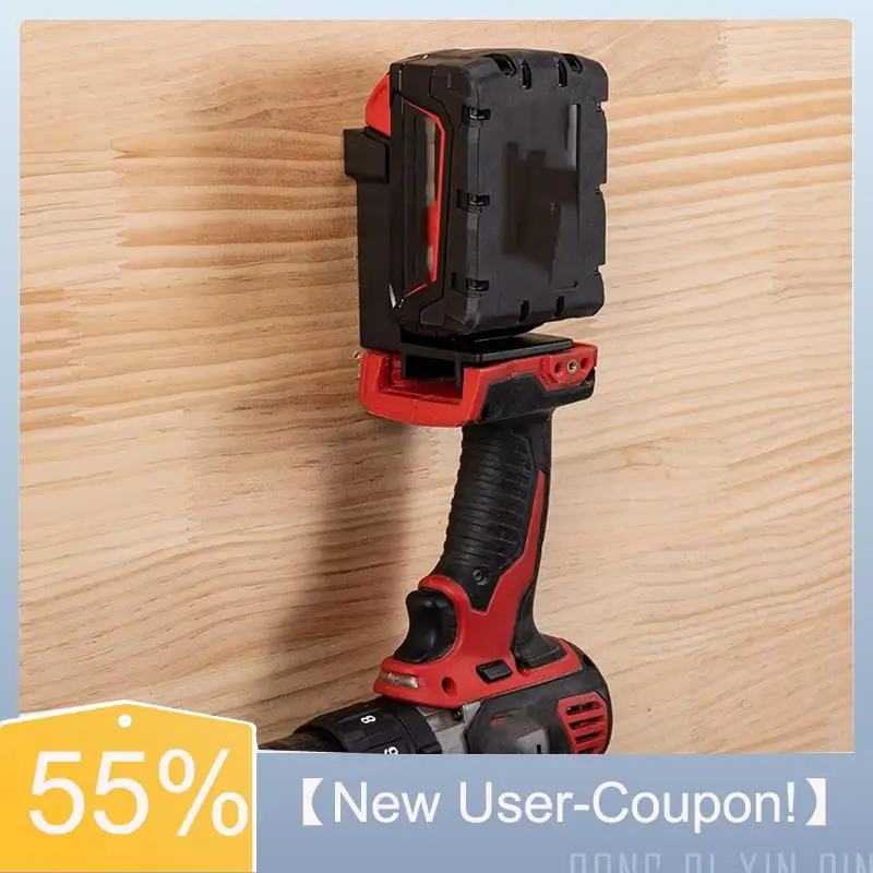 

【Fast Delivery】Dual-Brand Battery Holder Wall Mount For 14.4V-20V And 18V - 5 Set Tool Hanging Kit
