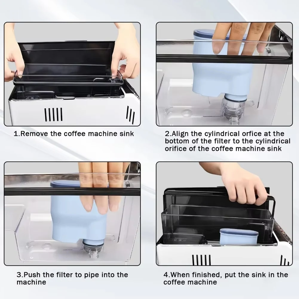 B59B-4PCS Water Filter Replacement For  Aquaclean CA6903/10 CA6903/22 Automatic Coffee Machines