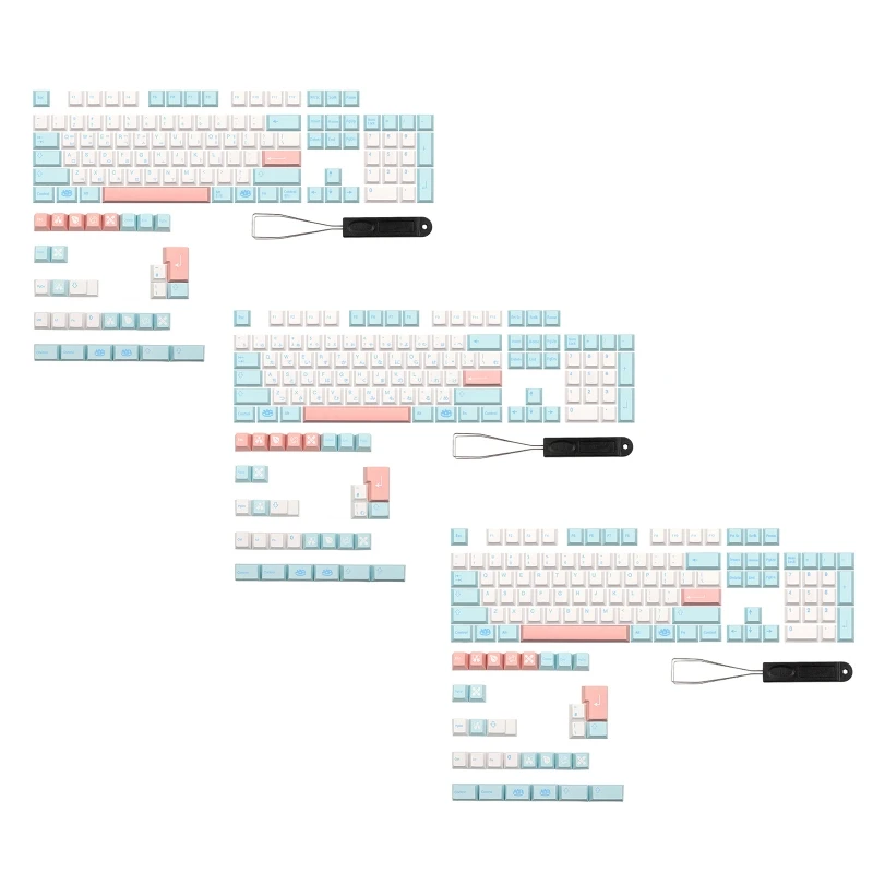 

135-Key Cherry Keycaps PBT Sublimation for 61 64 84 87 96 Layout for Key