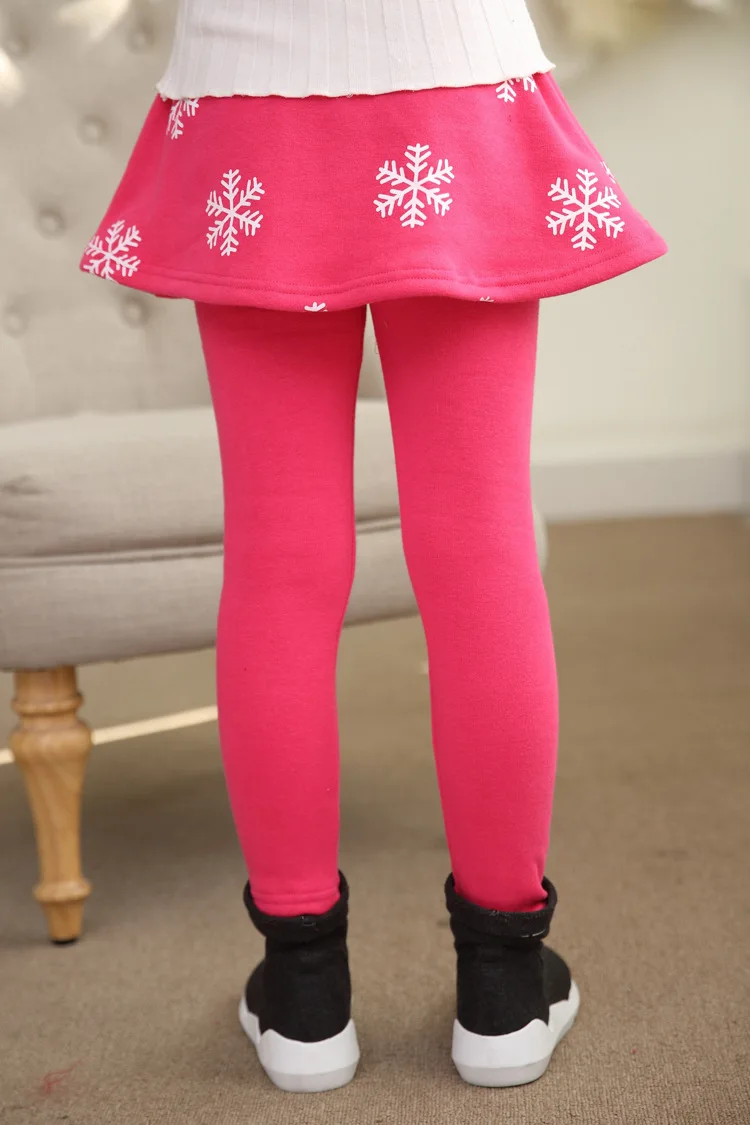 Gilrs Culottes 2020 Winter Retail Girl Leggings Girls Skirt-pants Cake Skirt Girls Warm Plus Velvet Thick Pants Kids Leggings