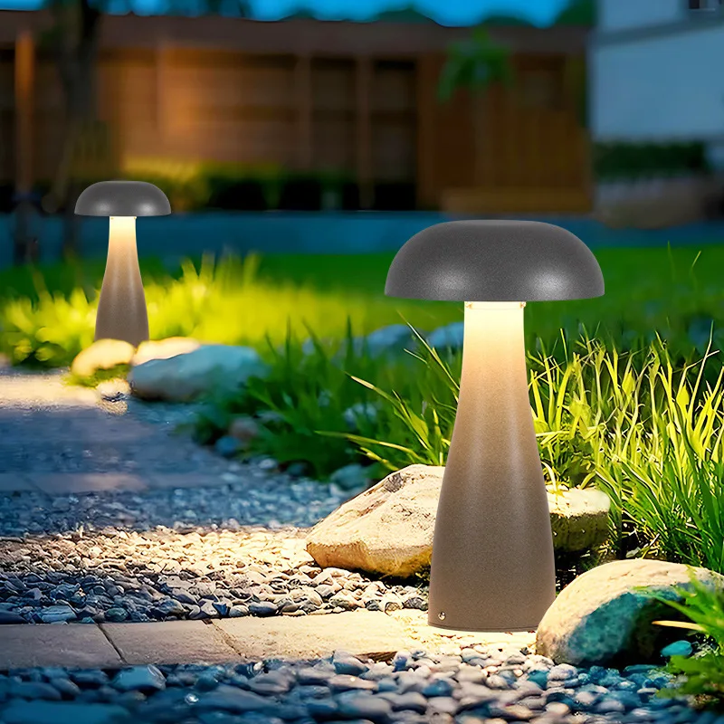 

Ретро грибной светодиодный ночник, уличная водонепроницаемая лампа для чтения для газона, спальни, ресторана, бара, декоративное освещение