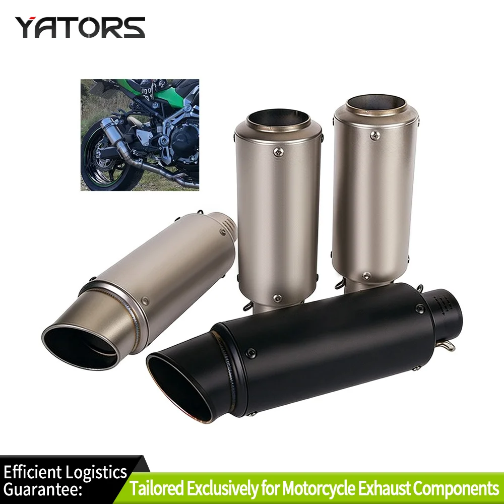

Exhaust Systems 38-51mm Motorcycle Exhaust Tips Short Muffler Tail Pipe Black For ATV Dirt Bike Exhausts Pipes