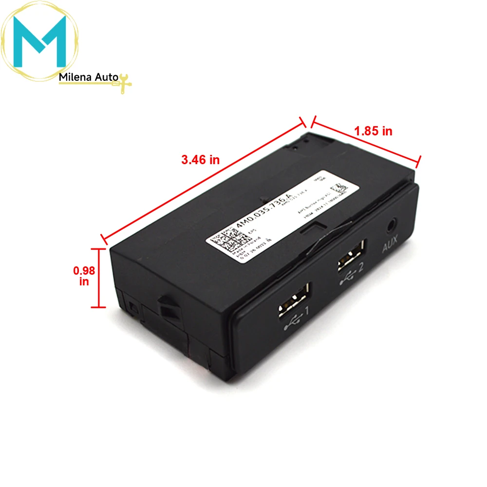 For Audi Q7 2016-2025 Carplay Switch Carplay USB Interface AUX Plug And Wiring Harness 4M0 035 736 4M0035736