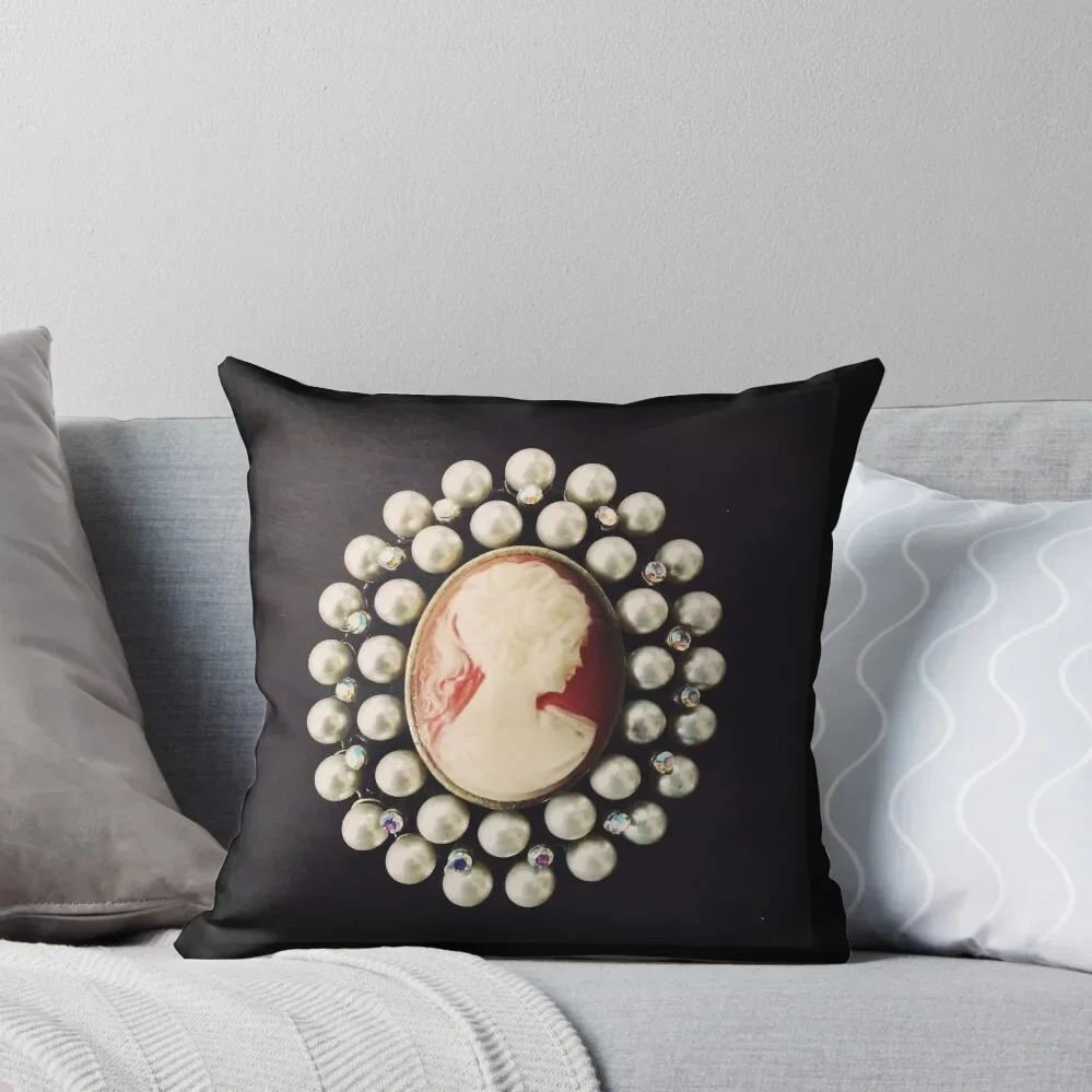 Classic Vintage Cameo - Art Photo - Jewelry Inspired Gift Throw Pillow Cushion Cover Luxury Throw Pillow Covers Pillow