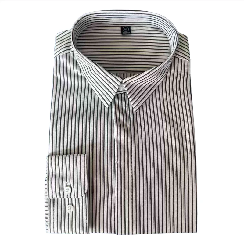 

S 7XL Мужские рубашки с длинным рукавом больших размеров против морщин Camisa Social Business Мужская рубашка с длинными рукавами Классические рубашки для мужчин Slim Fit