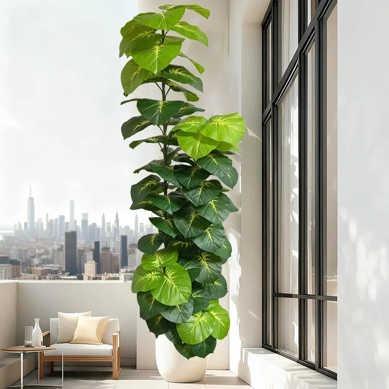 

50-170cm Artificial Green Ivy Plants Fake Monstera Tree Plastic Green Ivy Leafs Tropical Landscape Plants For Home Office Decor