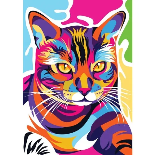 Nova Puzzle Nova 1000 Piece Colorful Cat Puzzle