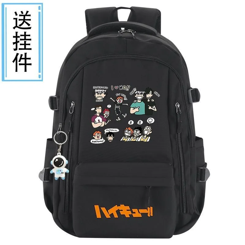 

Breathable mesh, 31×44×19cm Black Blue Grey Red, Haikyuu, Student Kids Teens School Bags, Anime Backpacks Girls Boys