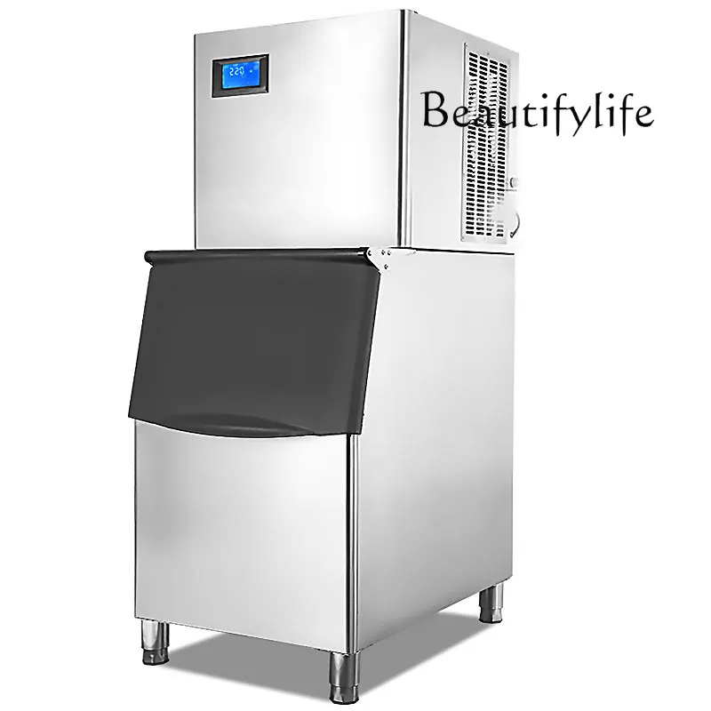 

Ice machine commercial fully automatic small crescent moon bar KTV coffee water bar milk tea shop solid ice machine