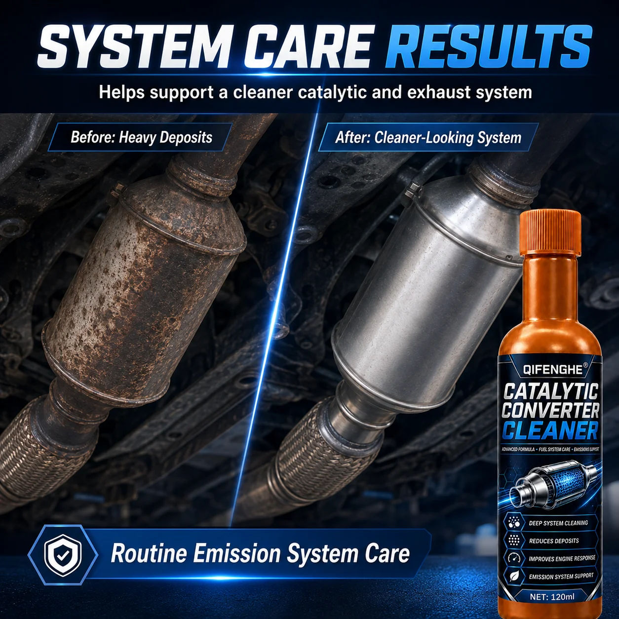 Catalytic Converter Cleaner Car Engine Carbon Remover Fuel Saving Boost Power Diesel Vehicle Maintenance Cleaner