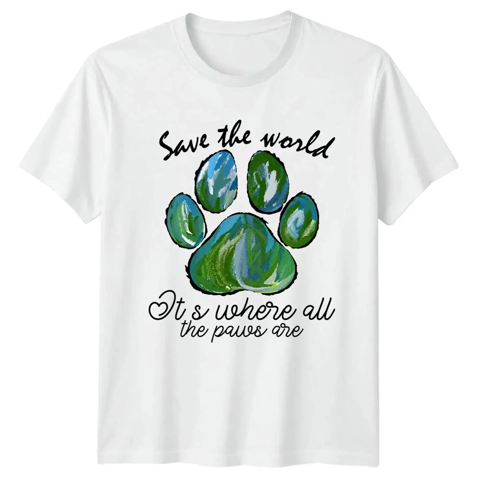 Save The World Its Where T Shirt Tierliebhaber Umwelt Erde Tag Geschenk vintage Washed graphic Comfortable Breathable Slightly