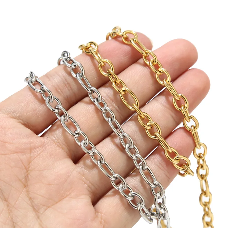 1M/2M/5M สแตนเลสสตีล6.5มม.รอบโซ่3:1 Oval Link Chain สำหรับ DIY เครื่องประดับทำสร้อยข้อมือผลการค้นหา