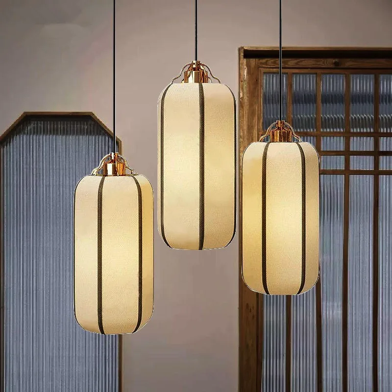 

New Chinese lantern living room hotel teahouse aisle lamp restaurant study zen lamp bed and breakfast small chandelier