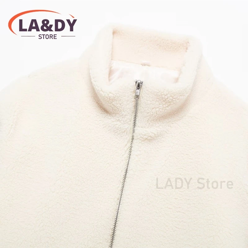 Jackets Coat 2024 Autumn Winter Women Fashion Loose Versatile Zipper Female Solid Long Sleeve Pockets Outerwear Top