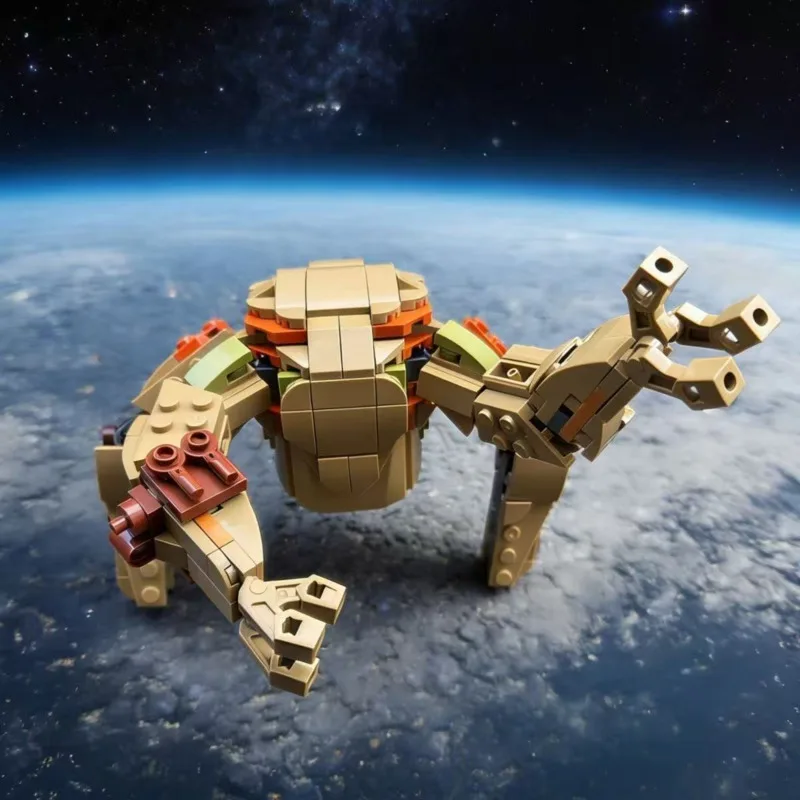 15cm Project Hail Mary Rocky Building Blocks Action Figures Brown Stone Spider Four Legs Rocky Monster Bricks Assemble Toys Gift view 5