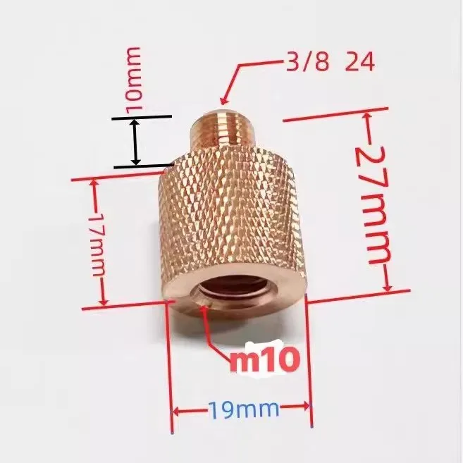 

1pcs M10 to 3/8 Connctor Adapter For JPC Antenna