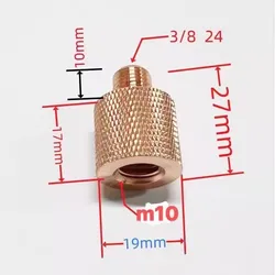 1pcs M10 to 3/8  Connctor Adapter  For JPC Antenna