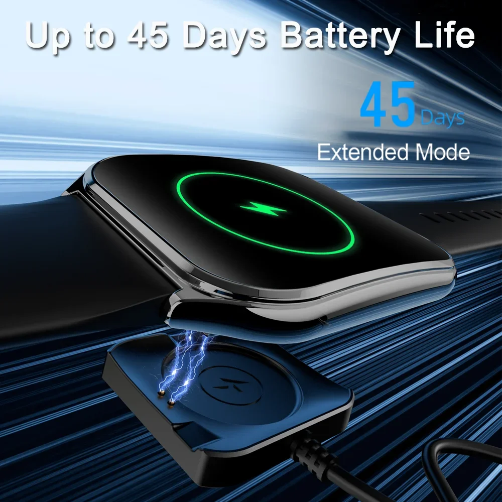 Reloj inteligente deportivo para exteriores para hombre, pantalla AMOLED de 1,96 ", muestra siempre el tiempo, Monitor de salud por voz AI, resistente al agua, llamada Bluetooth, reloj inteligente