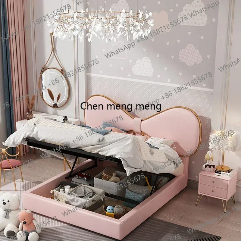 

Great discounts Floor Modern Bed Bedroom Children Queen Multifunctional Beauty Design Bed Girls Princess Sleeping Cama Solteiro