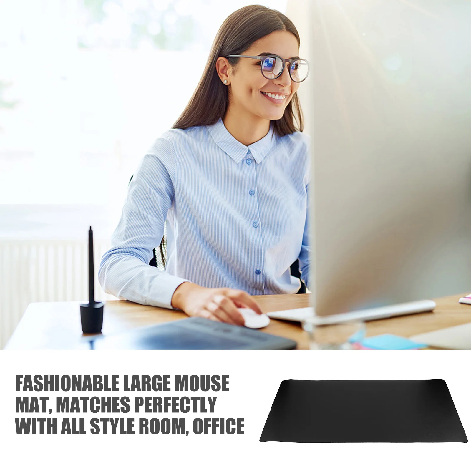 

Fashionable Large Mat for Home Office Desk Gaming Smooth Surface Wear-Resistant Non-Slip Environmentally Friendly Heat for All