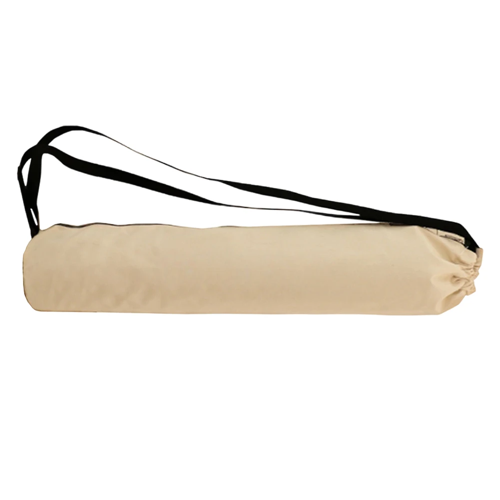 Canvas Yoga Mat Bag with Adjustable Shoulder Strap and Multiple Carrying Options for Comfortable Hands-Free Transport