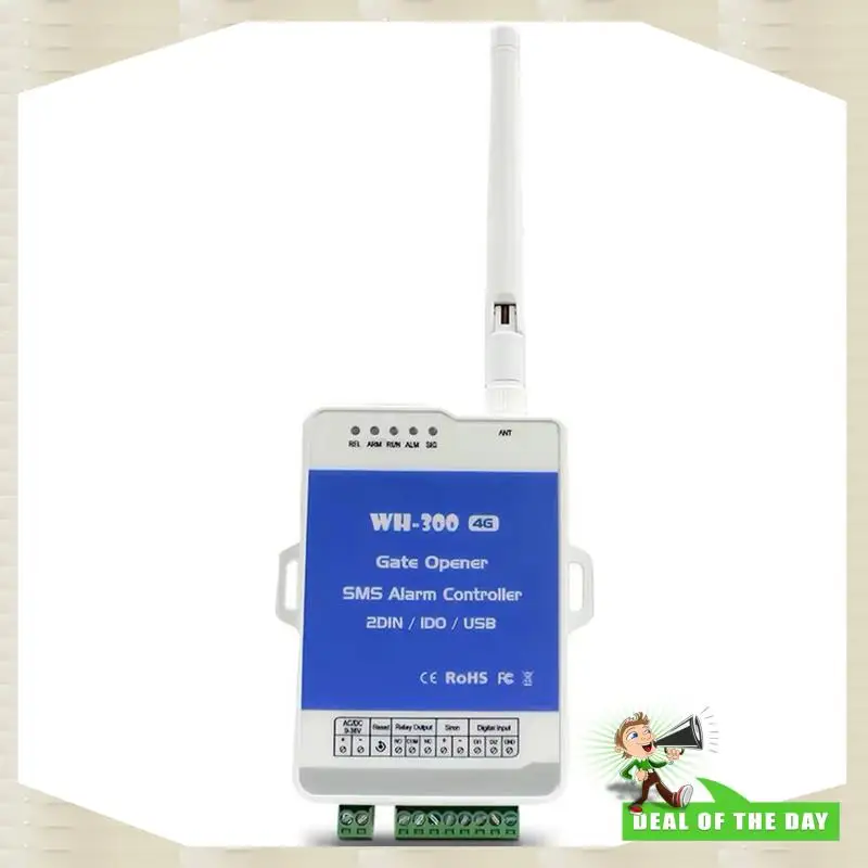 24-Hour Delivery 4G GSM WH-300-AU Gate Door Opener Relay Switch Remote Controller Supports Remote Wireless Alarm With APP Contro