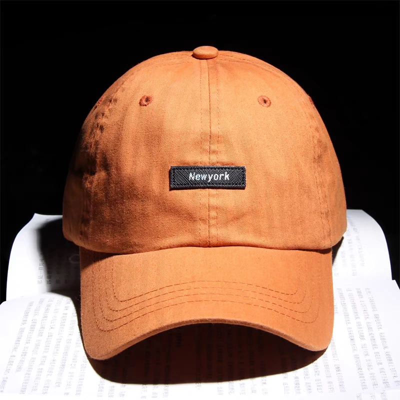 

Высококачественная хлопковая бейсболка с мягким верхом, мужская и женская корейская стильная модная шляпа от солнца с козырьком, защита от ультрафиолета, уличная кепка дальнобойщика для папы