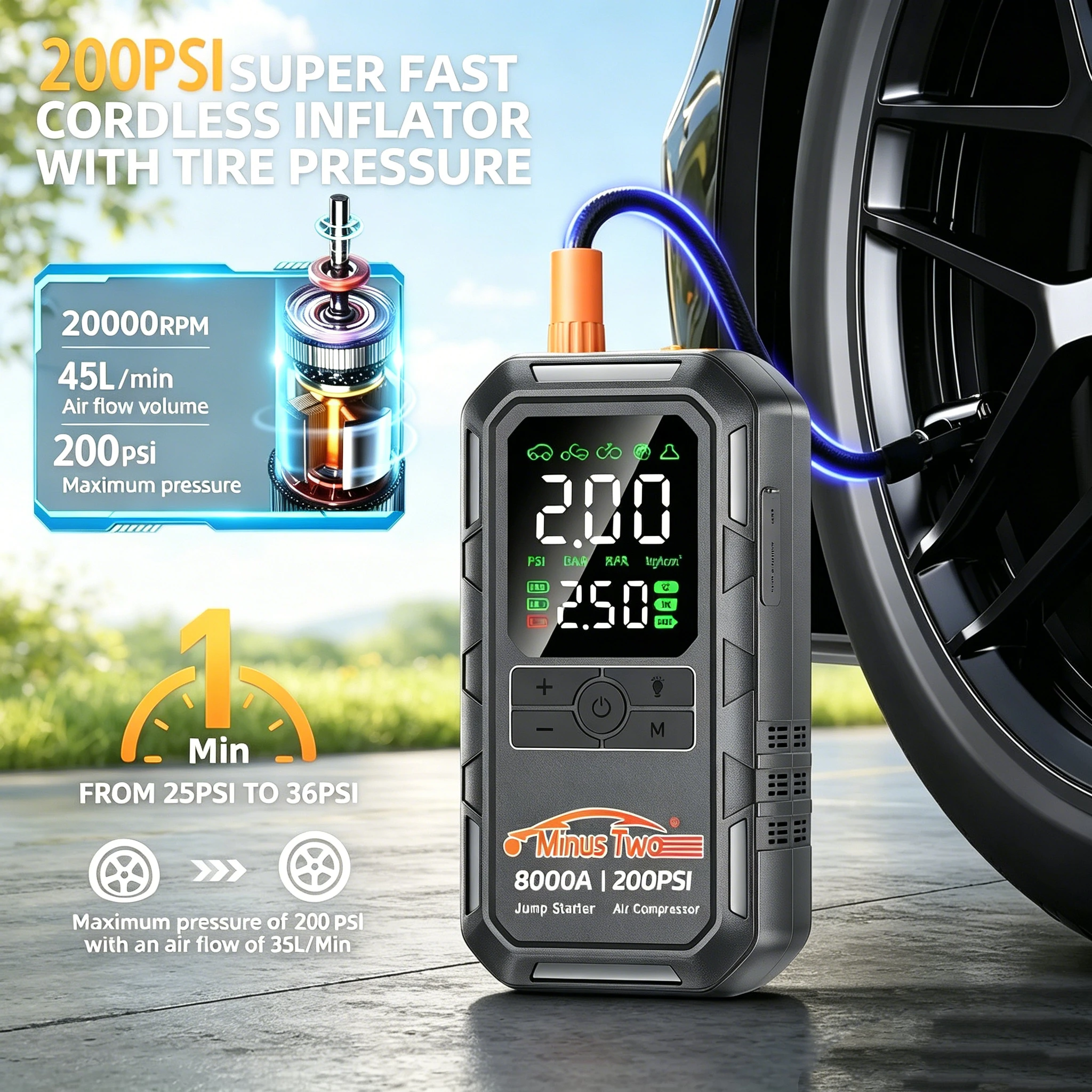 Jump Starter 12V Diesel - Портативное пусковое устройство для автомобиля с