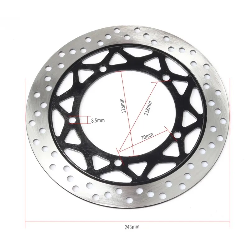 Front Brake Disc Rotor for YAMAHA YBR125 YBR 125 JYM 2007 - 2012 2008 2009 2010 11