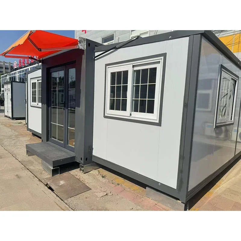 Modern Fully Furnished 20ft 30ft 40ft Antiseismic Modular Container House with Bathroom Expandable Steel Structure Building