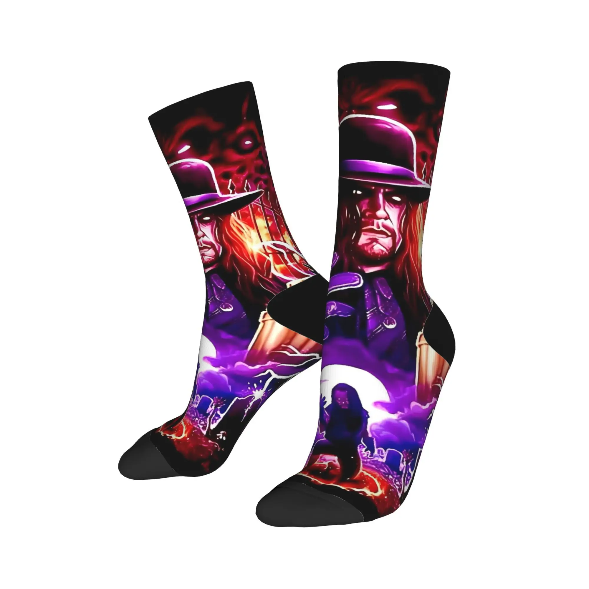 アンダーテイカー レスリング ソックス 秋 ストッキング モダン メンズ ミディアム ソフト ソックス デザイン アウトドア スポーツ ノンスリップ ソックス