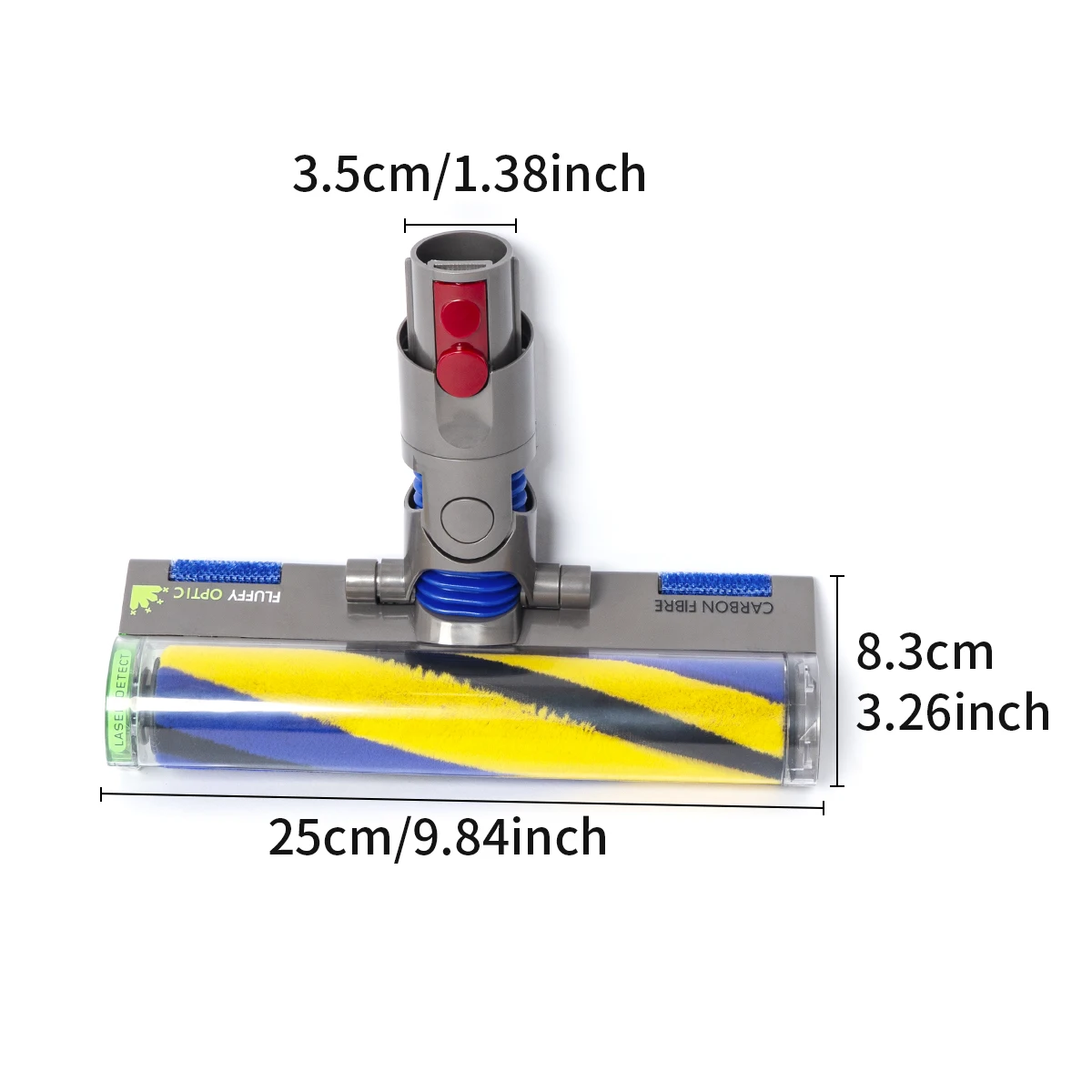 Soft Roller Brush Head Replacement For Dyson V12 Detect Slim / V10Slim Vacuum Cleaner, Suitable For Carpets And Hard Tile Floors