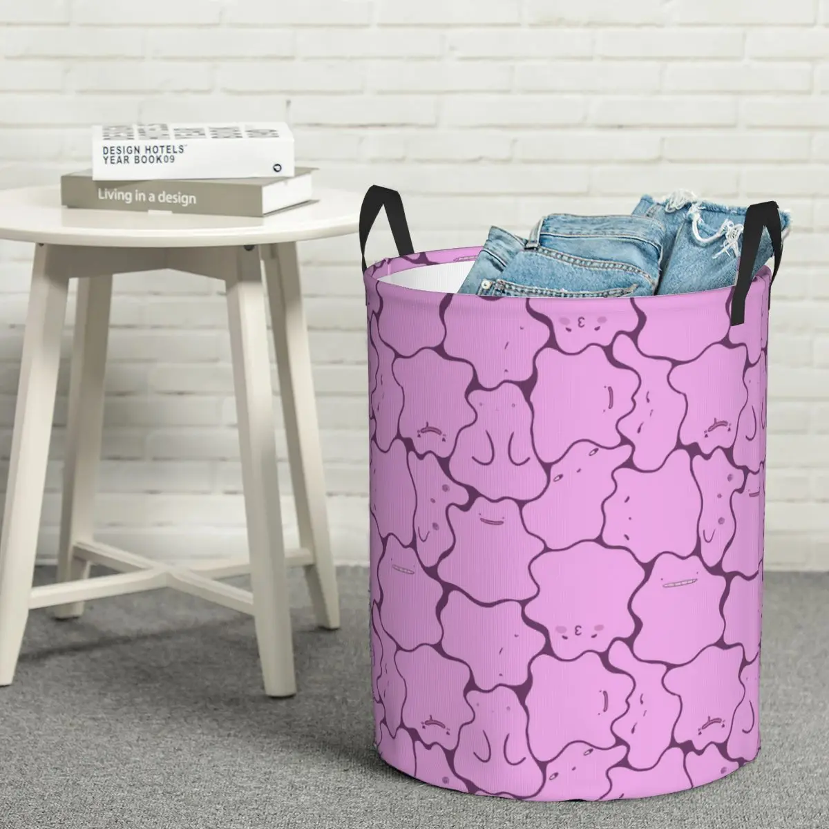 Laundry Collector Ditto Pattern no Shiny Foldable Laundry Basket Home Organizer Children Washing Basket Home Organizer