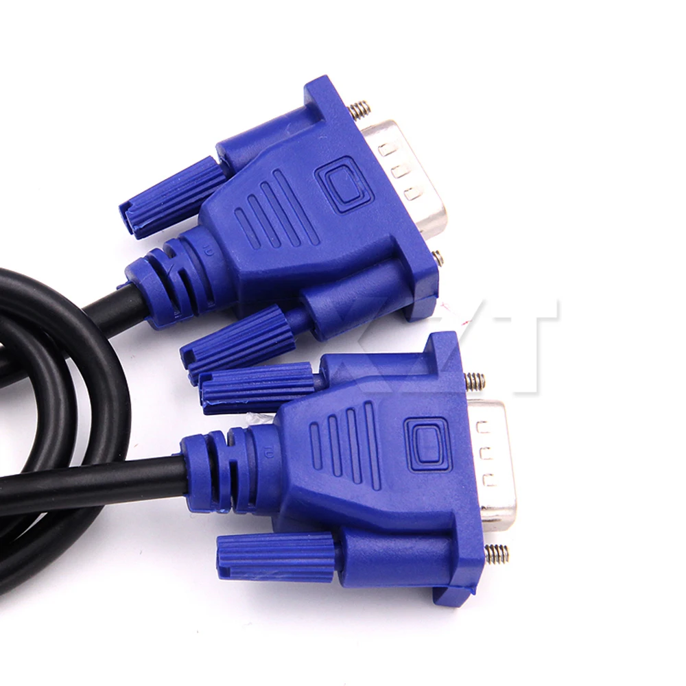 オス-オス延長コンバーターコネクター,1.3m,VGA-VGAケーブル,15ピン,コンピューターモニター,プロジェクター,PC, TVアダプター