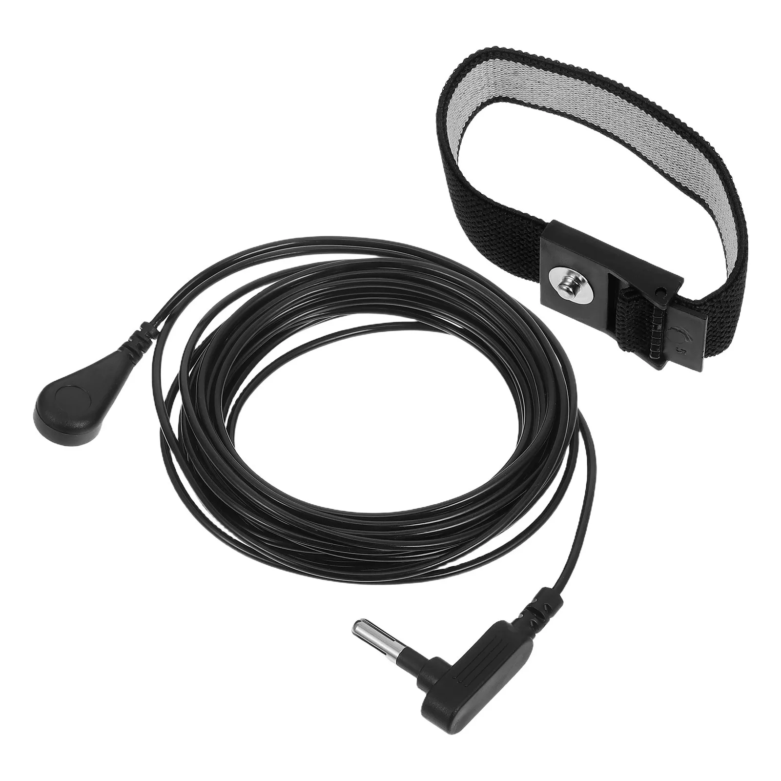 

Anti Static Grounding Wrist Strap Black Adjustable Band Electrostatic Discharge Bracelet for Electronics Repair