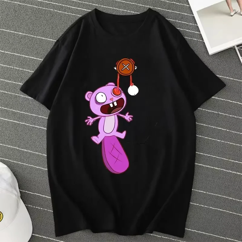

Tree Friends Candy Kills Cartoon Graphic T Shirt Woman Man Street Fashion Kawaii Tee Gift New From Girlfriend Tops Funny Happy