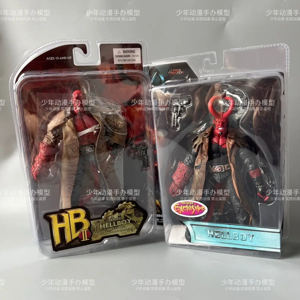 Mezco Hellboy 7 بوصة PVC عمل الشكل - Trenchcoat البديل سامريتان لعبة مجسمة دمية لهدية المهرجان