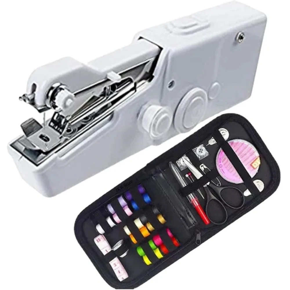 

Electric Handheld Sewing Machine Cordless Portable Fast Stitch DIY Clothing Craft Home Garden Embroidery Manual
