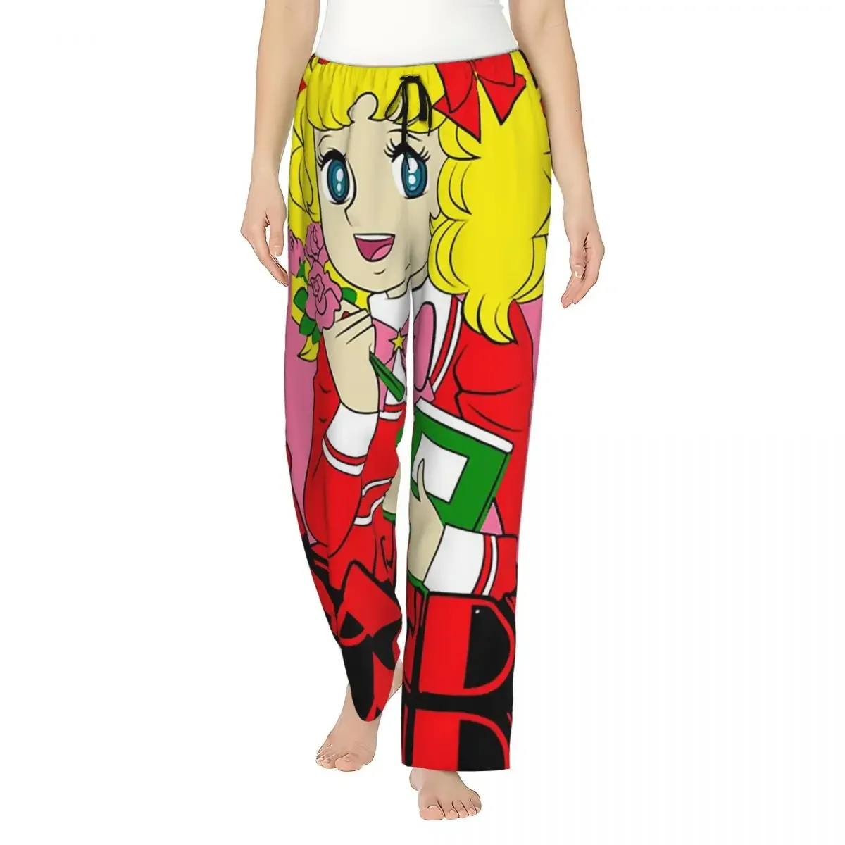 

Женские пижамные брюки Custom Candy Candy Anime Japan Essential с карманами для дома и сна