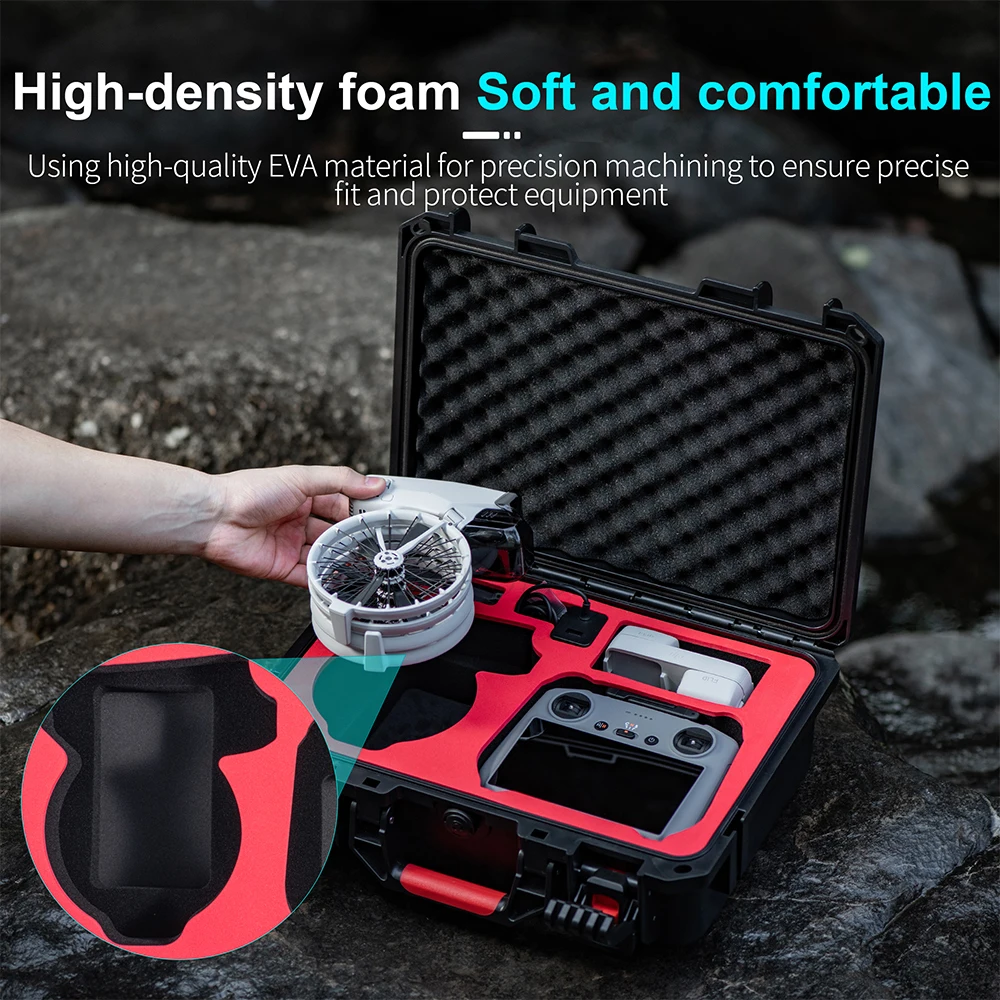 Waterproof Safety Case For DJI Flip RC 2/RC N3 Control Hard Carrying Box Storage Portable Suitcase For DJI Flip Drone Accessory