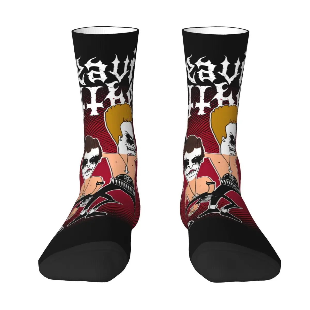 Hip Hop Vintage Fantastic Crazy Men's compression Socks Unisex Beavis and butt-head Harajuku Seamless Printed Funny Novelty