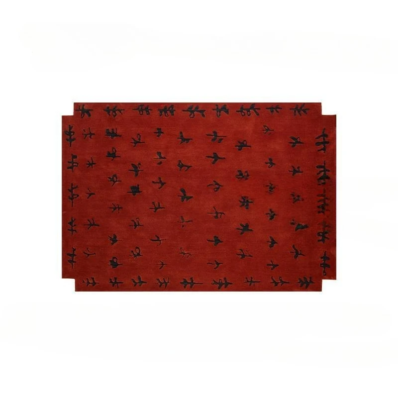 Medieval red design living room, high-end handmade, lovely special-shaped bedroom with carpet