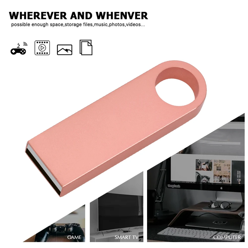 Pendrive USB 2,0 de alta velocidad para PC, unidad Flash de 32GB, 64GB, 128GB, 16GB, 32GB, 8GB, 4GB