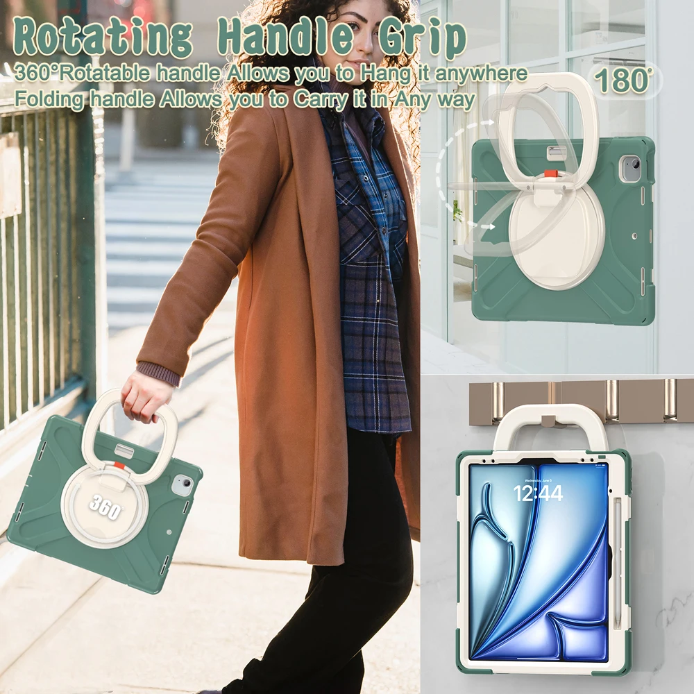 حافظات كمبيوتر لوحي محمولة مقاس 13.0 بوصة لجهاز iPad Air 13 2024 M2 حافظة لجهاز iPad Air 13 2025 M3 غطاء Fundas من السيليكون المقاوم للكمبيوتر الشخصي #6