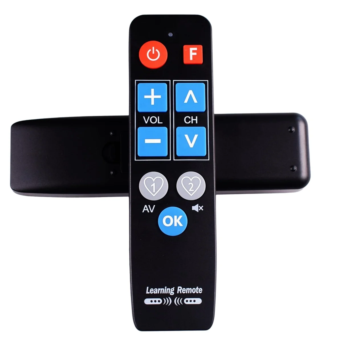 2025 + جهاز تحكم عن بعد يعمل بالأشعة تحت الحمراء العالمي لسخان التلفزيون TV-BOX DVD STB VCR، 9 أزرار كبيرة لتعلم جهاز التحكم عن بعد للقدمين