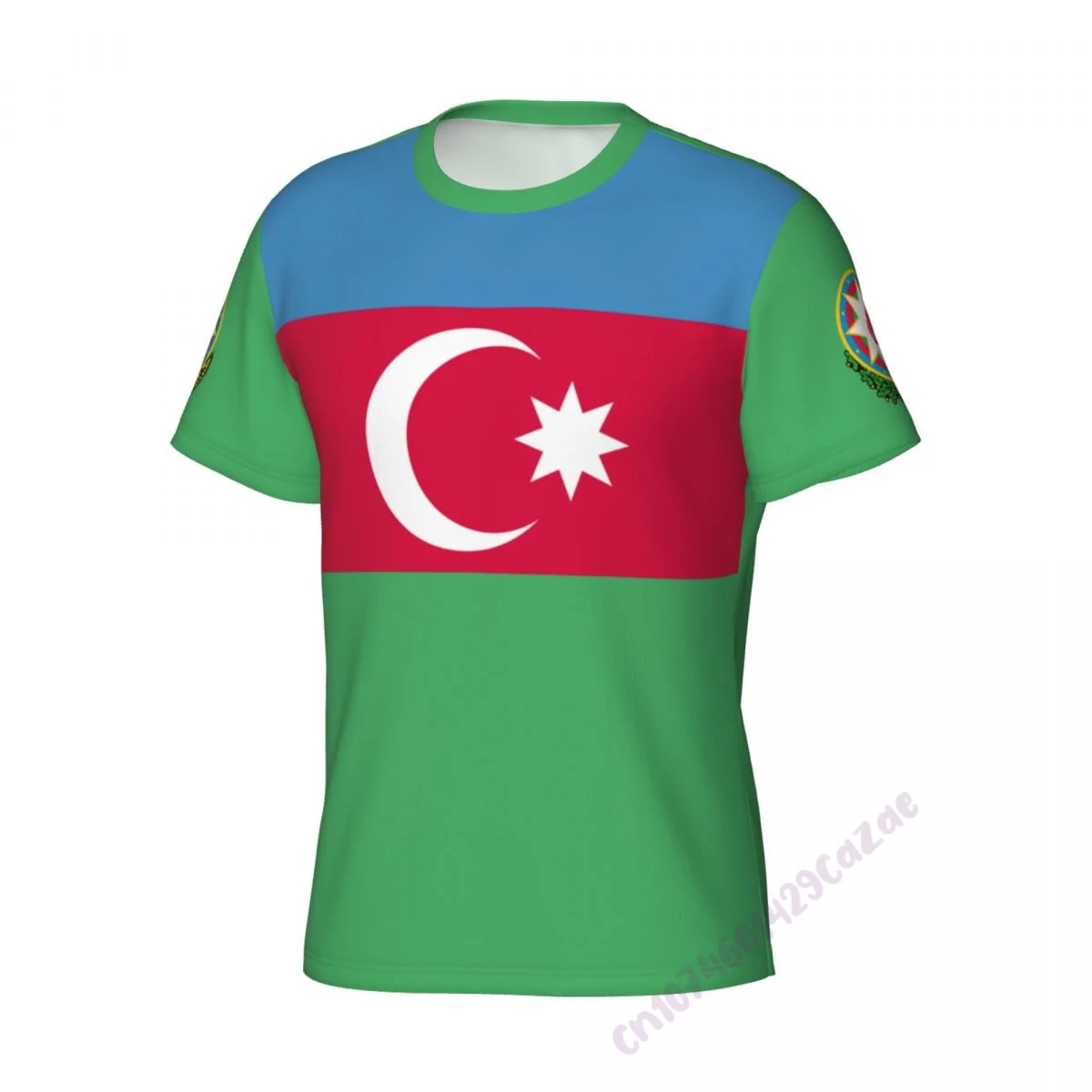 Azerbaijan Country Flag 3D T-shirt Men Running Sport Skinny Short Tee Shirt Male Gym Fitness Bodybuilding Workout Tops Clothing