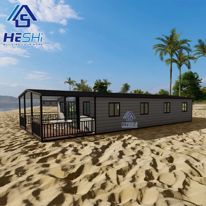 Maison Mobile Portable préfabriquée de haute qualité, 3 chambres à coucher, salon préfabriqué, 20 pieds, 40 pieds, conteneur extensible