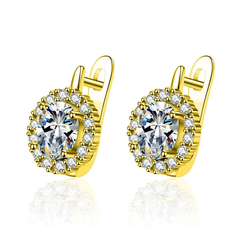 Pendientes de plata de ley 925 con cristales de circonia para mujer, pendientes clásicos geométricos de línea retorcida, joyería versátil para fiesta, aretes tipo ear cuff