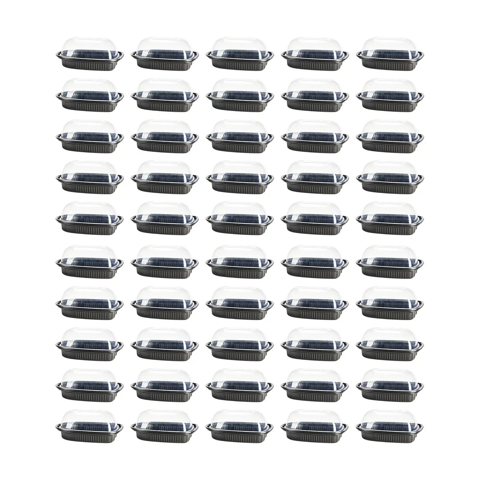 50 Pieces Rotisserie Chicken Roaster Containers Storage Boxes Heat and Freezer Meal Prep Containers for Catering Supermarket