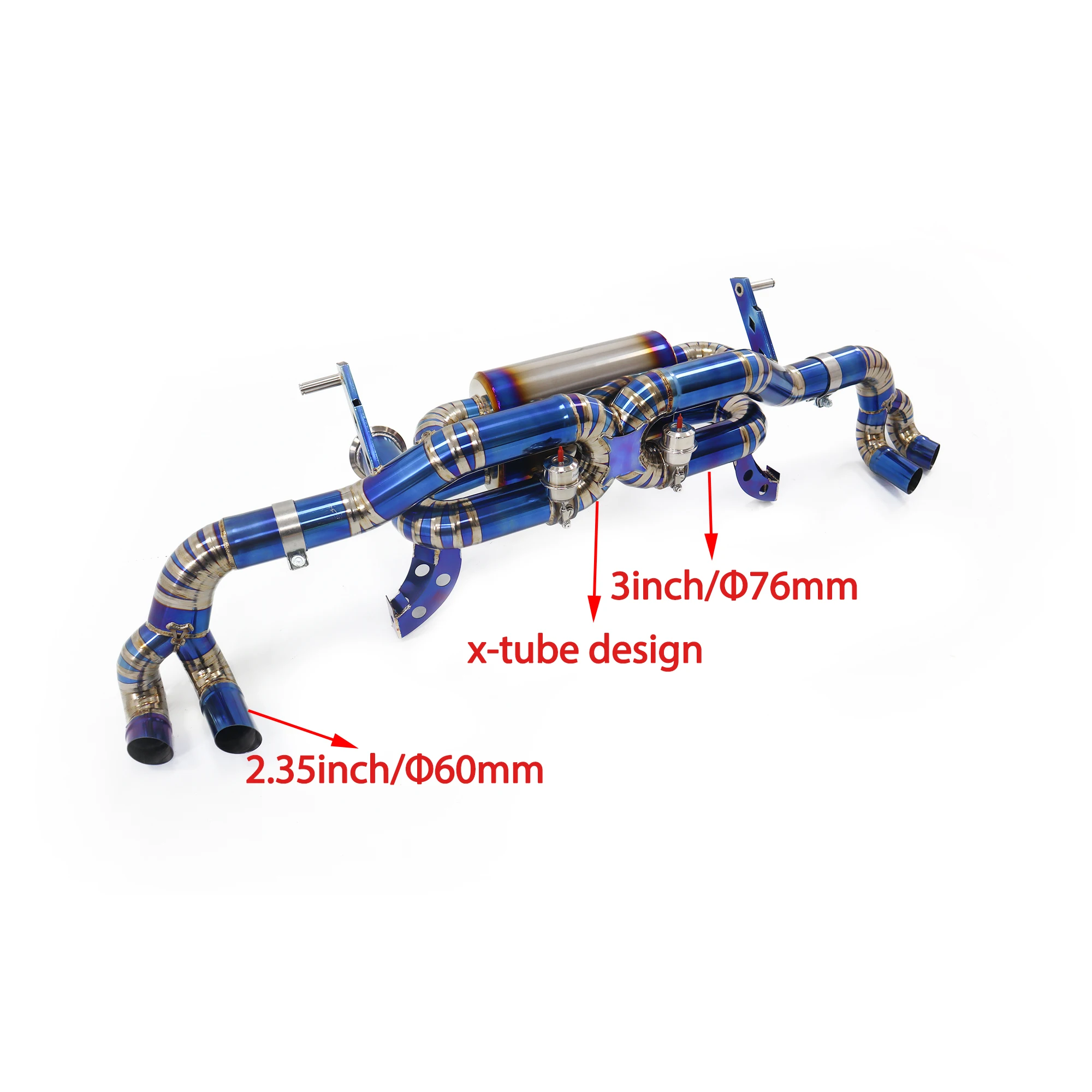 

HMD Titanium Exhaust Catback for Lamborghini Huracan LP580 LP610 Performance Valve And Without Valve Muffler Straight Pip